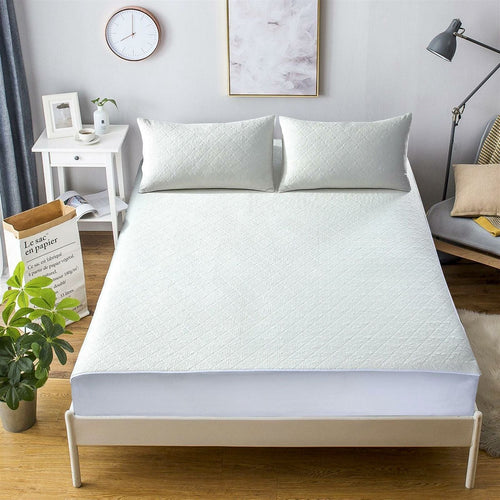 OLIVIA ROCCO Bamboo Quilted Waterproof Mattress Protector with Extra Deep Pocket Elastic