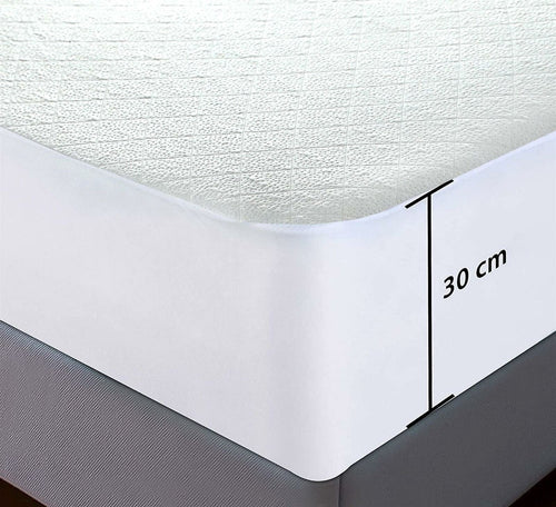 OLIVIA ROCCO Bamboo Quilted Waterproof Mattress Protector with Extra Deep Pocket Elastic