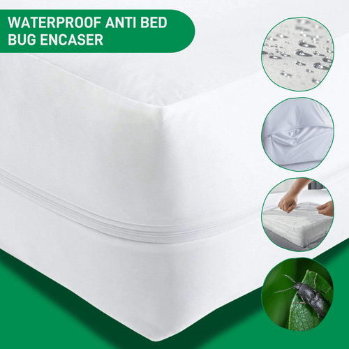 OLIVIA ROCCO Waterproof Anti Bed Bug Mattress Encaser Extra Deep Easy-Care Hotel-Quality Textile