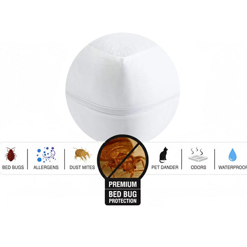 OLIVIA ROCCO Waterproof Anti Bed Bug Mattress Encaser Extra Deep Easy-Care Hotel-Quality Textile