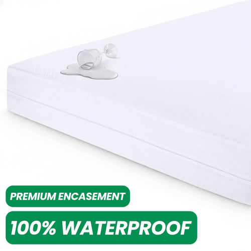 OLIVIA ROCCO Waterproof Anti Bed Bug Mattress Encaser Extra Deep Easy-Care Hotel-Quality Textile