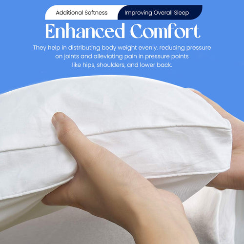 OLIVIA ROCCO Microfibre Mattress Topper Heavy Fill Extra Deep Anti Allergy Cooling