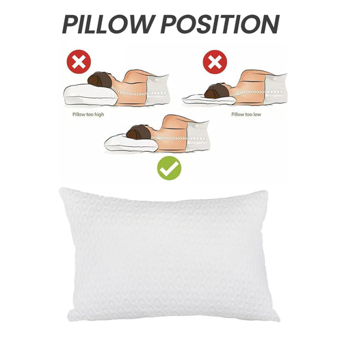 OLIVIA ROCCO Air Flow Pillow Hotel Quality Anti Snore Side Sleeper Premium Fibre Filling