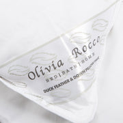 OLIVIA ROCCO 2 Pack Hypoallergenic Duck Feather And Down Pillows Hotel Quality Comfort