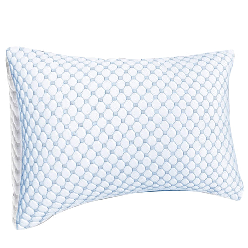 OLIVIA ROCCO Ice Cool Hypoallergenic Cooling Memory Foam Pillow for Cold Night Comfort