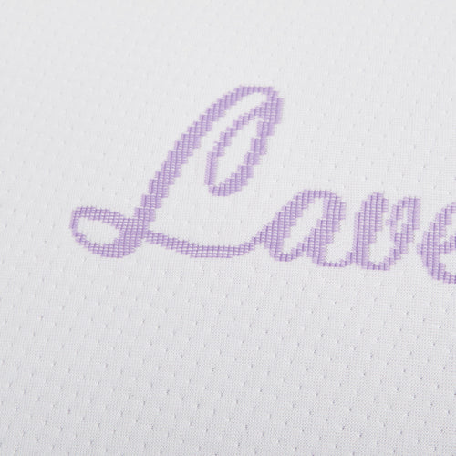 OLIVIA ROCCO Lavender Infused Microfibre Hotel Pillow Medium Support Hypoallergenic Side