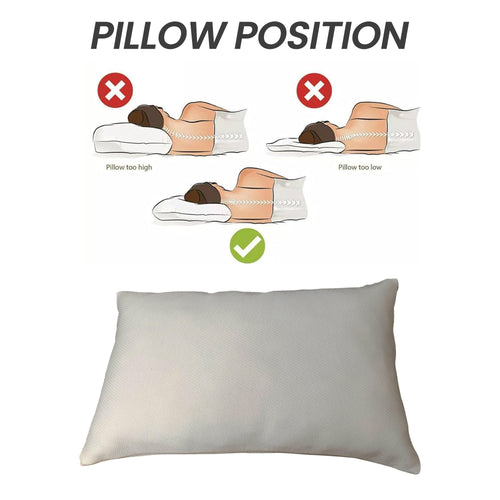 OLIVIA ROCCO Memory Foam Pillow Medium With Luxury Premium Fibre Filling Orthopaedic