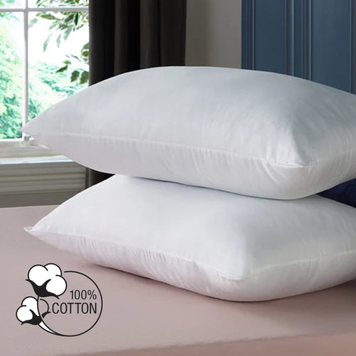 OLIVIA ROCCO 2 Pack Egyptian Cotton Blend Pillows Hotel Quality Soft Medium Support