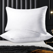 OLIVIA ROCCO 2 Pack Luxury Hotel Pillows Hypoallergenic Hollowfibre Soft Medium Support