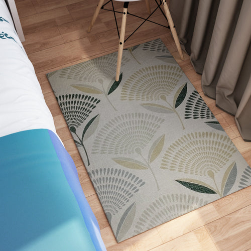 OLIVIA ROCCO Printed Rug Linnea Design Non Slip Soft Durable Floor Rug For Living Room