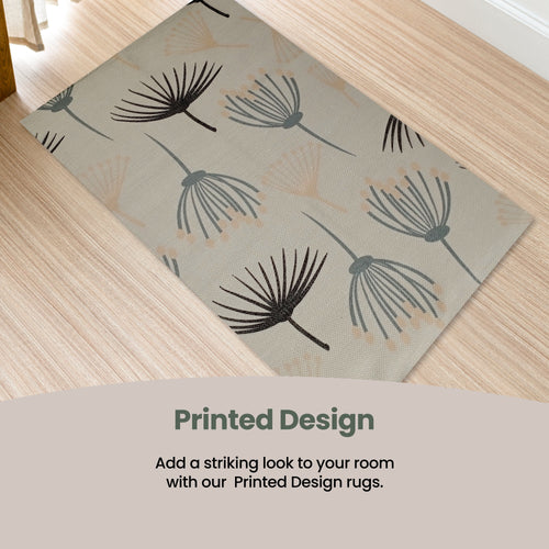 OLIVIA ROCCO Printed Rug Nina Design Colour Non-Slip Modern Floor Rug For Living Room
