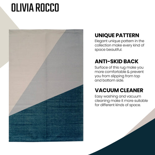 OLIVIA ROCCO Printed Rug Oslo Design Modern Non Slip Soft Durable Floor Rug In Oslo colour