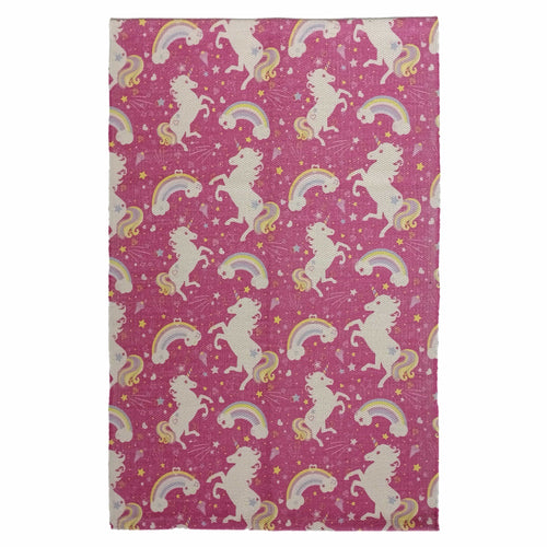 OLIVIA ROCCO Animal Print Unicorn Rug Non Slip Soft Durable Eco Friendly Floor Rug