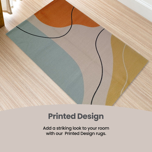 OLIVIA ROCCO Printed Rug Venus Design Modern Non Slip Soft Durable Floor Rug For Living