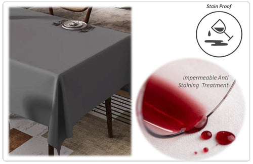 OLIVIA ROCCO Waterproof Wipe Clean Rectangular Tablecloth 145x200cm Stain Resistant