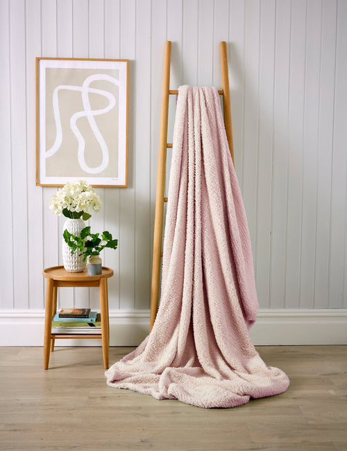 OLIVIA ROCCO Oversized Teddy Throw Blanket Super Soft Faux Fur Fleece For Sofa Or Bed