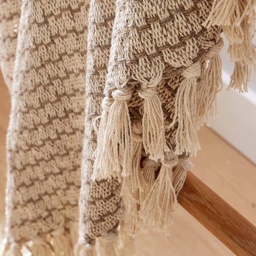 OLIVIA ROCCO Cotton Throw Super Soft Lightweight Eco Friendly Recycled Cotton For Sofa