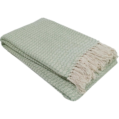 OLIVIA ROCCO Cotton Throw Super Soft Lightweight Eco Friendly Recycled Cotton For Sofa