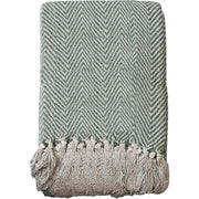 OLIVIA ROCCO Cotton Throw Super Soft Lightweight Eco Friendly Recycled Cotton For Sofa