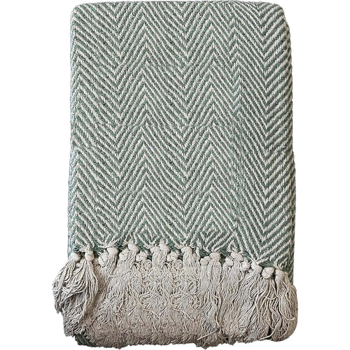 OLIVIA ROCCO Cotton Throw Super Soft Lightweight Eco Friendly Recycled Cotton For Sofa