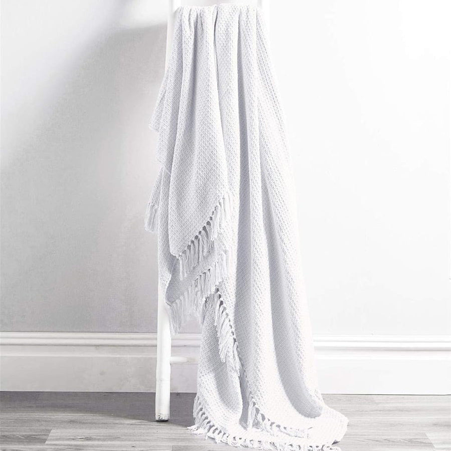 OLIVIA ROCCO Cotton Throw Super Soft Lightweight Eco Friendly Recycled Cotton For Sofa