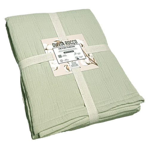 OLIVIA ROCCO Hilton Throw Blanket Reversible Quilted Design Lightweight For Sofa And Bed