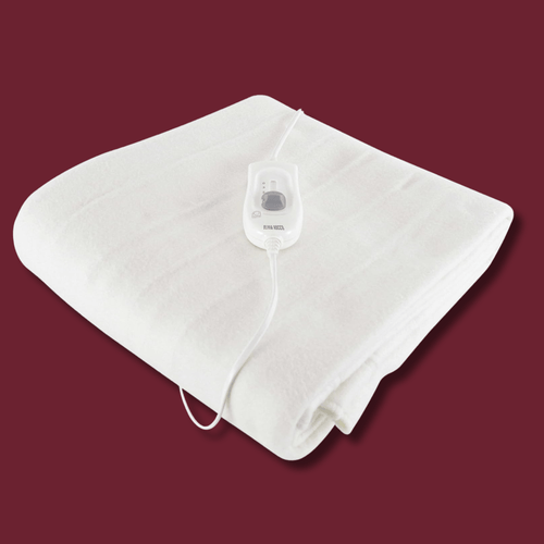 OLIVIA ROCCO Electric Heated Underblanket With 3 Heat Settings Overheat Protection Sizes