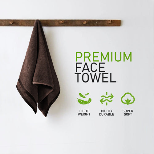 OLIVIA ROCCO Belmont Viscose Stripe Brown Towels 100% Cotton Hotel Quality Bath Towels
