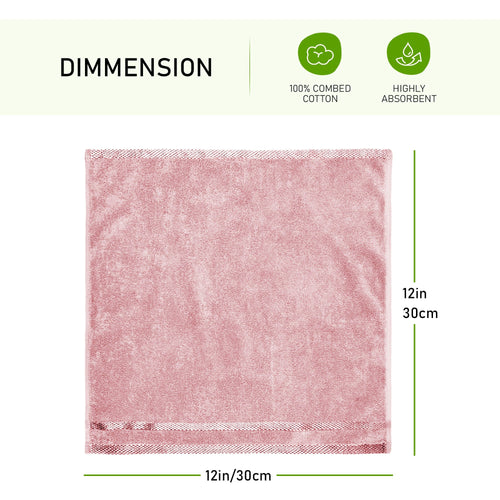 OLIVIA ROCCO Belmont Viscose Stripe Pink Towels 100% Cotton Hotel Quality Super Absorbent