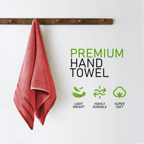 OLIVIA ROCCO Belmont Viscose Stripe Red Towels 100% Cotton Hotel Quality Super Absorbent