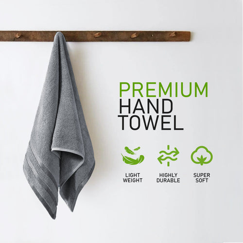 OLIVIA ROCCO Belmont Viscose Stripe Silver Towels 100% Cotton Quality Super Absorbent