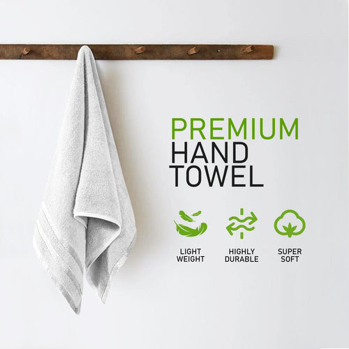 OLIVIA ROCCO Belmont Viscose Stripe White Towels 100% Cotton Hotel Quality Bath Towels