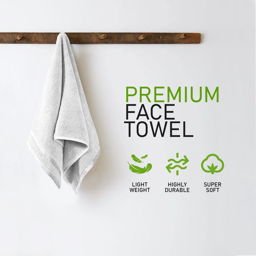 OLIVIA ROCCO Belmont Viscose Stripe White Towels 100% Cotton Hotel Quality Bath Towels