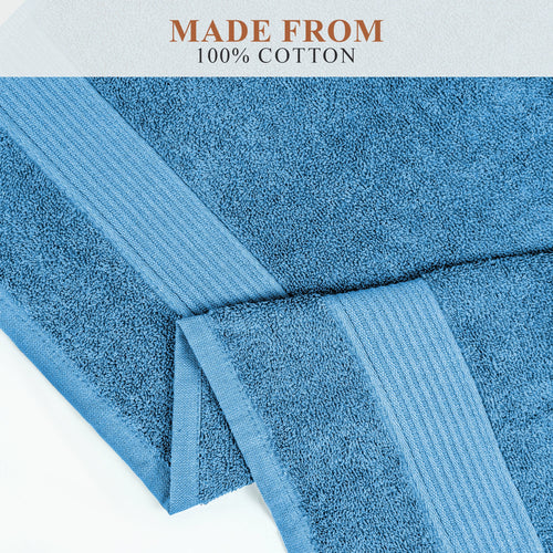 OLIVIA ROCCO Rhodes Towel Aqua 100% Cotton Hotel Quality Soft Super Absorbent Hand Towels