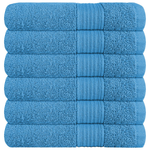 OLIVIA ROCCO Rhodes Towel Aqua 100% Cotton Hotel Quality Soft Super Absorbent Hand Towels