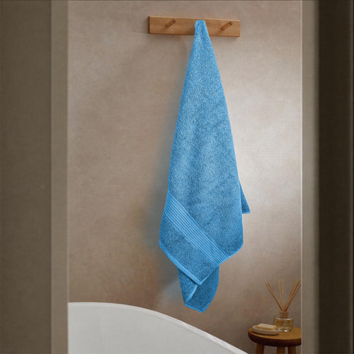 OLIVIA ROCCO Rhodes Towel Aqua 100% Cotton Hotel Quality Soft Super Absorbent Hand Towels