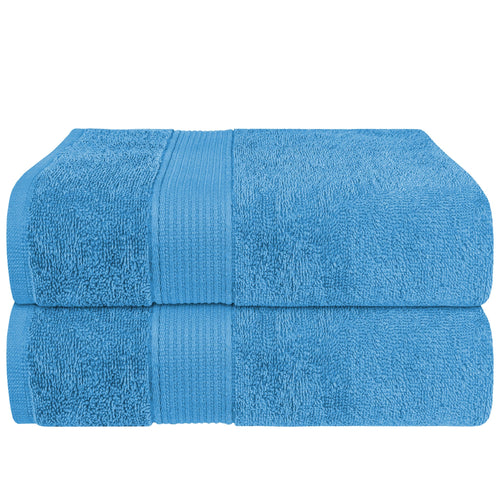 OLIVIA ROCCO Rhodes Towel Aqua 100% Cotton Hotel Quality Soft Super Absorbent Hand Towels