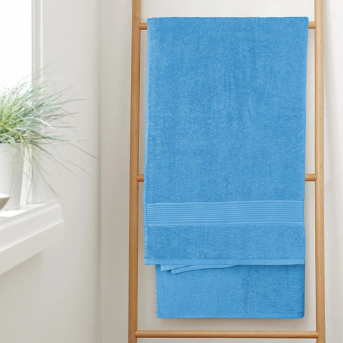 OLIVIA ROCCO Rhodes Towel Aqua 100% Cotton Hotel Quality Soft Super Absorbent Hand Towels