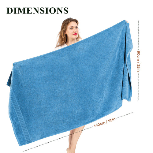 OLIVIA ROCCO Rhodes Towel Aqua 100% Cotton Hotel Quality Soft Super Absorbent Hand Towels