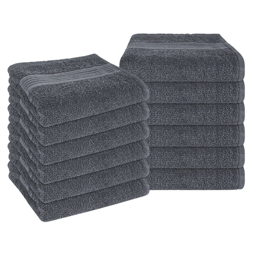 OLIVIA ROCCO Rhodes Towel Grey 100% Cotton Hotel Quality Soft Super Absorbent Hand Bath