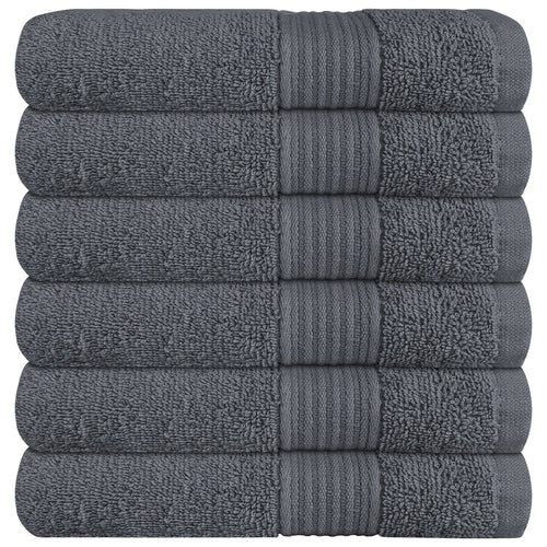 OLIVIA ROCCO Rhodes Towel Grey 100% Cotton Hotel Quality Soft Super Absorbent Hand Bath