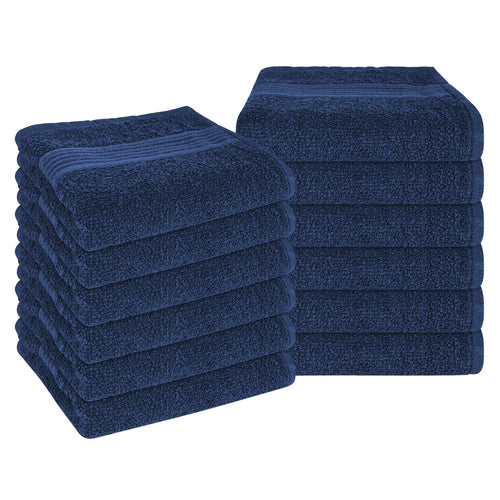OLIVIA ROCCO Rhodes Towel Royal Blue 100% Cotton Hotel Quality Soft Super Absorbent Hand