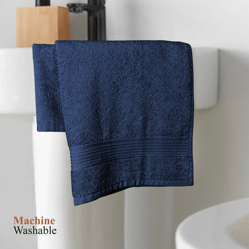 OLIVIA ROCCO Rhodes Towel Royal Blue 100% Cotton Hotel Quality Soft Super Absorbent Hand
