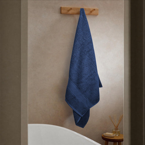 OLIVIA ROCCO Rhodes Towel Royal Blue 100% Cotton Hotel Quality Soft Super Absorbent Hand