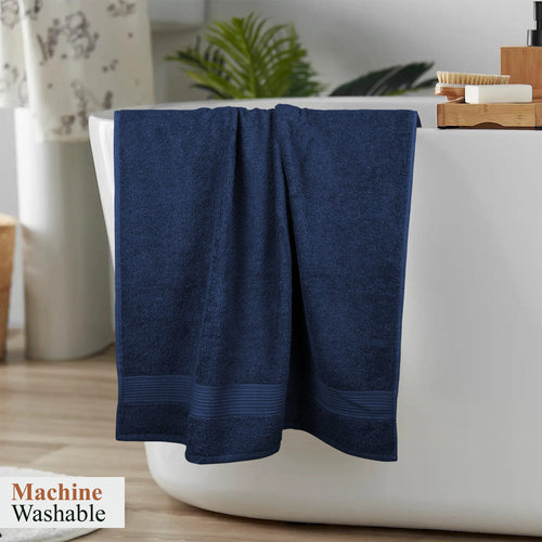 OLIVIA ROCCO Rhodes Towel Royal Blue 100% Cotton Hotel Quality Soft Super Absorbent Hand