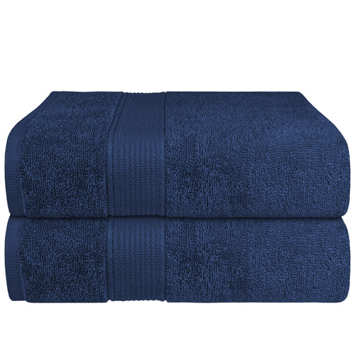 OLIVIA ROCCO Rhodes Towel Royal Blue 100% Cotton Hotel Quality Soft Super Absorbent Hand