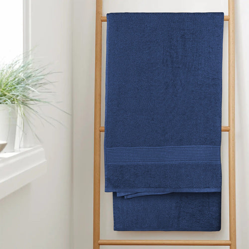OLIVIA ROCCO Rhodes Towel Royal Blue 100% Cotton Hotel Quality Soft Super Absorbent Hand