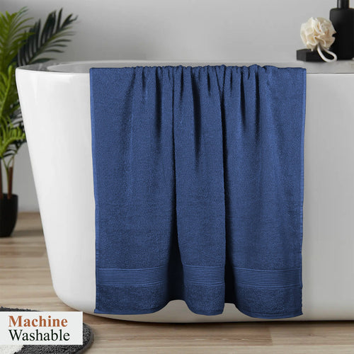 OLIVIA ROCCO Rhodes Towel Royal Blue 100% Cotton Hotel Quality Soft Super Absorbent Hand