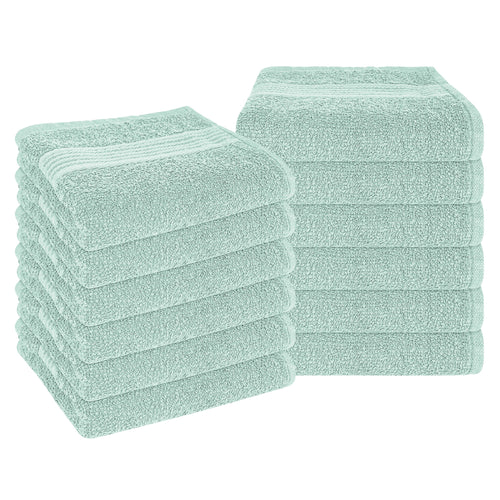 OLIVIA ROCCO Rhodes Towel Seafoam 100% Cotton Hotel Quality Soft Super Absorbent Hand