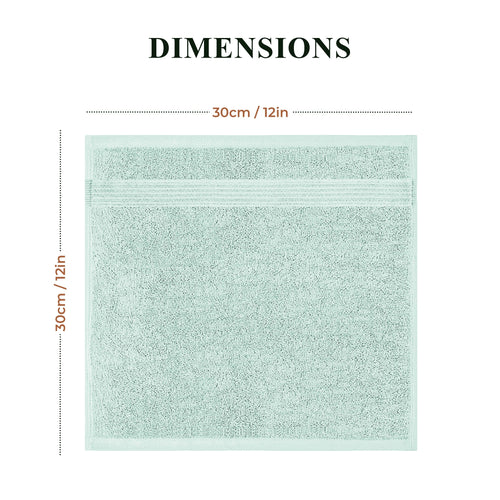 OLIVIA ROCCO Rhodes Towel Seafoam 100% Cotton Hotel Quality Soft Super Absorbent Hand